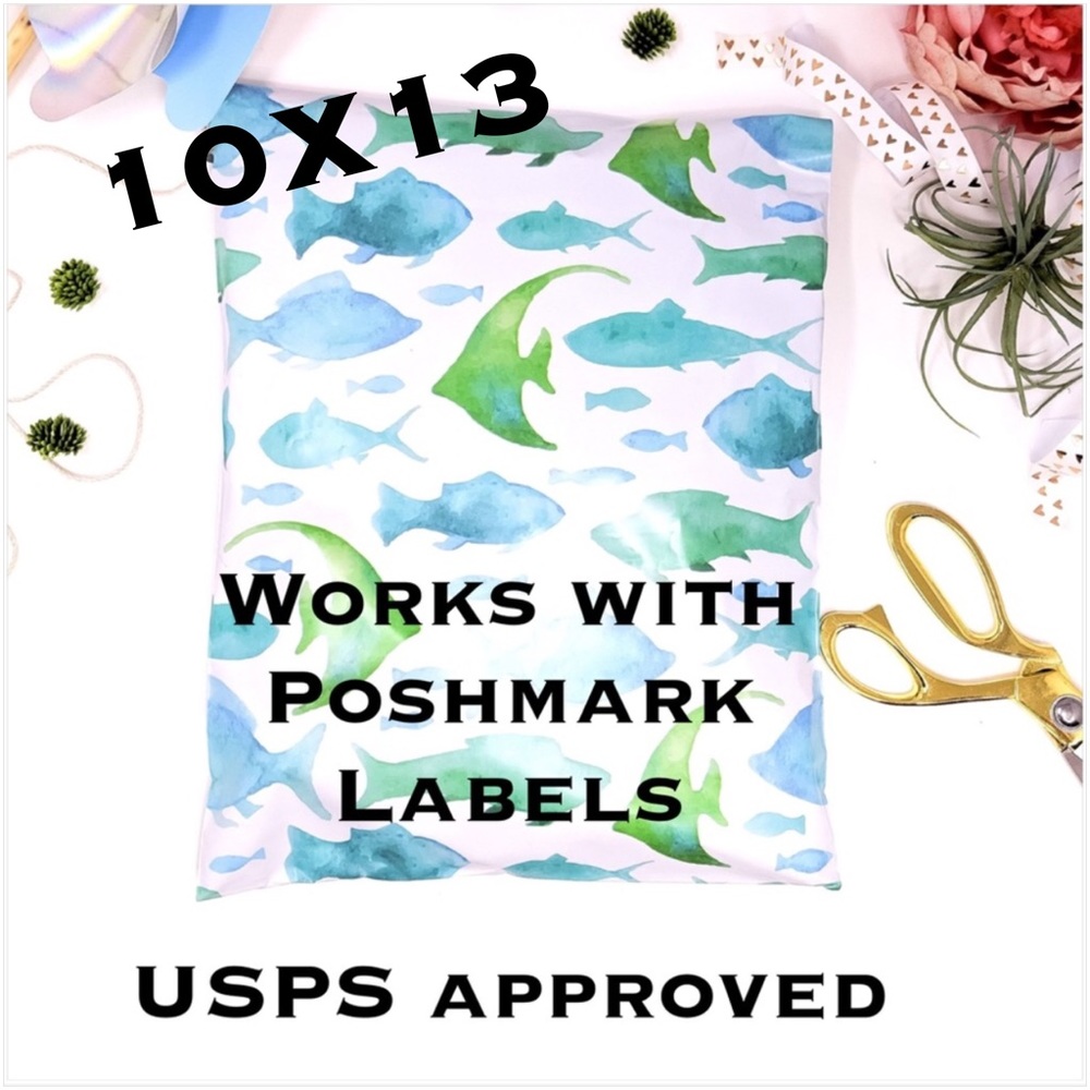 25 10X13 Marine Fish Poly Mailers PRICE IS FIRM - Picture 4 of 7